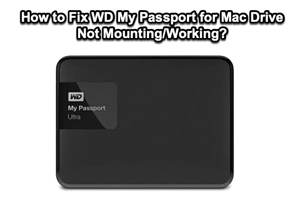opening a wd passport hard drive formatted for windows on a mac